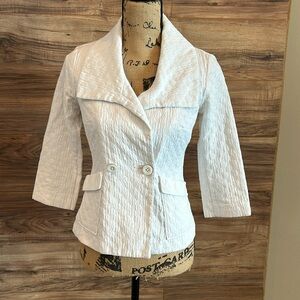 Cabi white blazer jacket